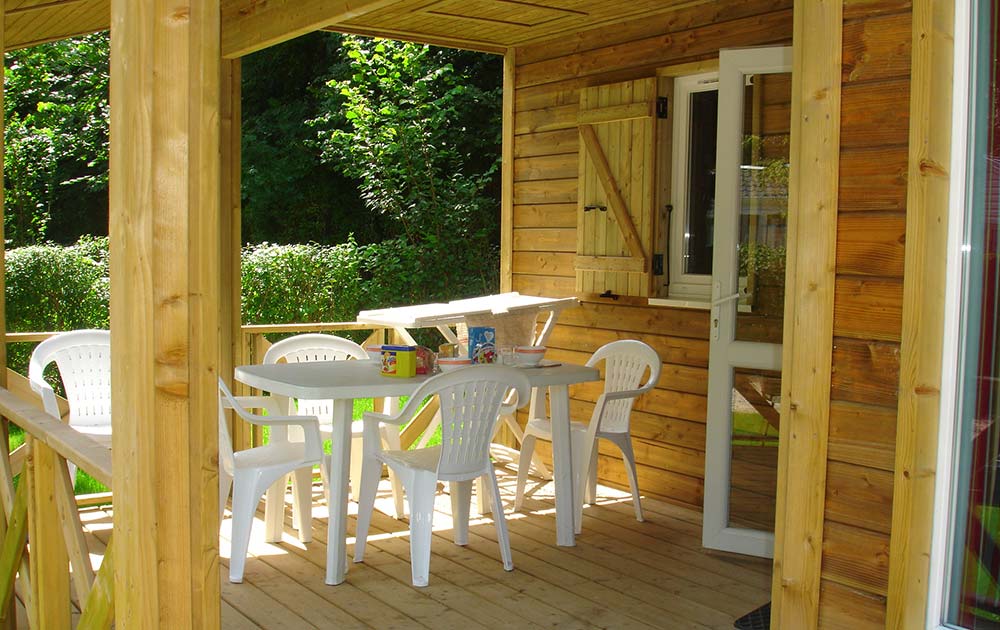 Terrasse Chalet vacance en Baie de Somme