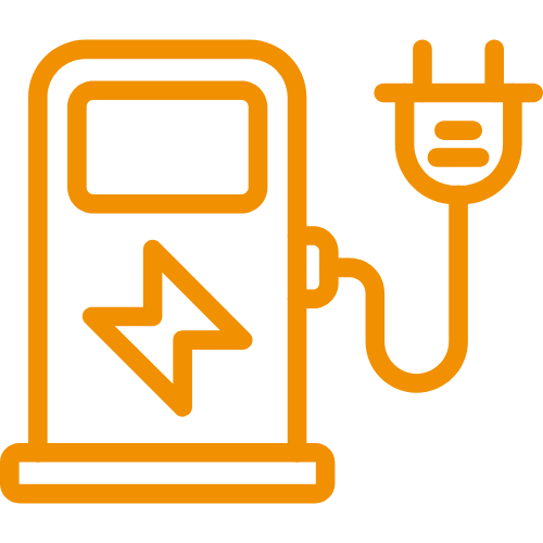 Electric vehicle charging pictogram